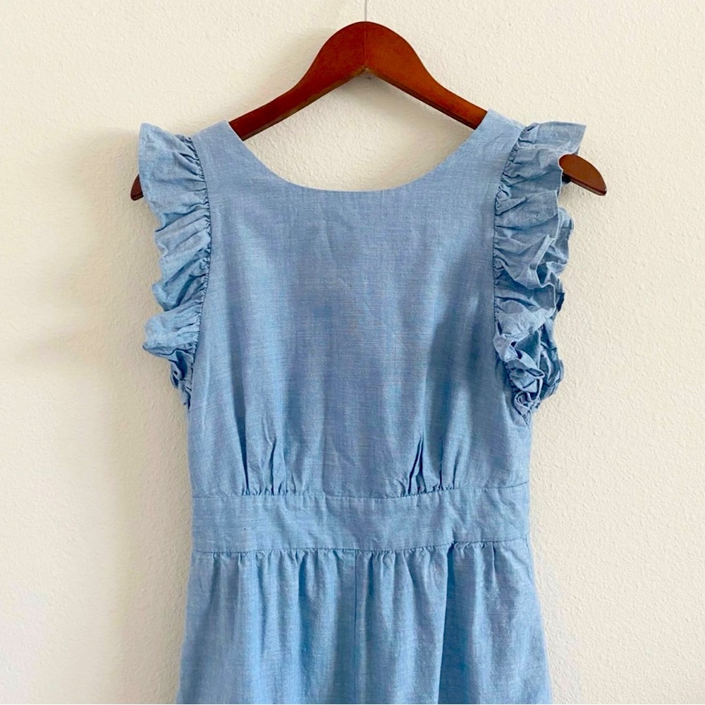 1901 Chambray Blue Jumpsuit Womens 2P